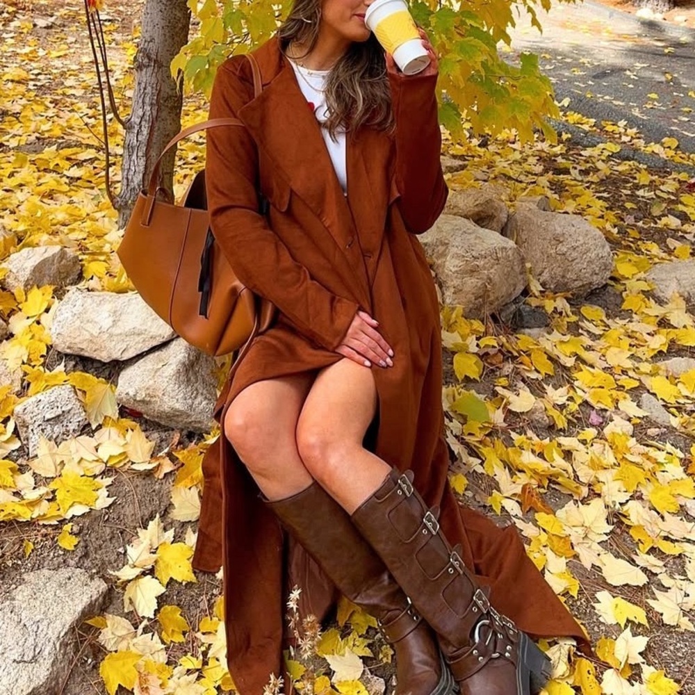 TRENCH COAT Elegant Brown - Picture 2 of 15